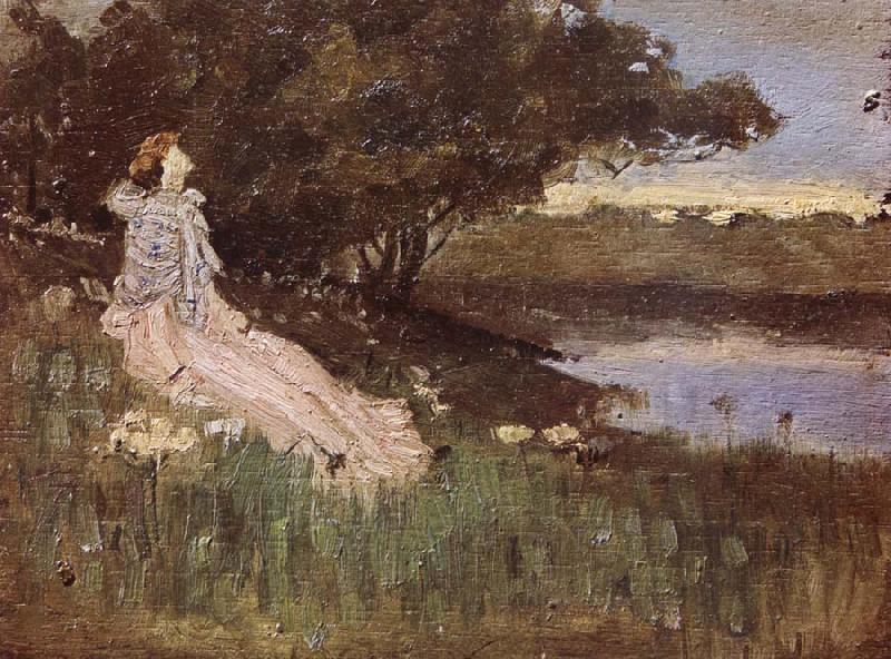 Charles conder Miss Raynor France oil painting art